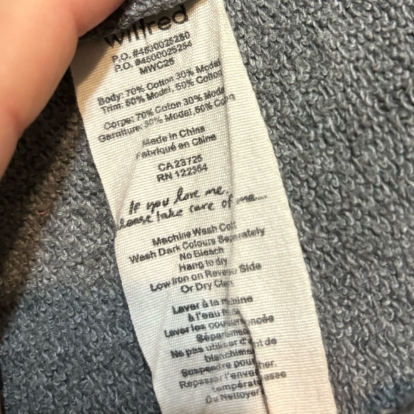 ARITZIA WILFRED Diderot Cotton Modal Open Front Cocoon Cardigan - Picture 5 of 8